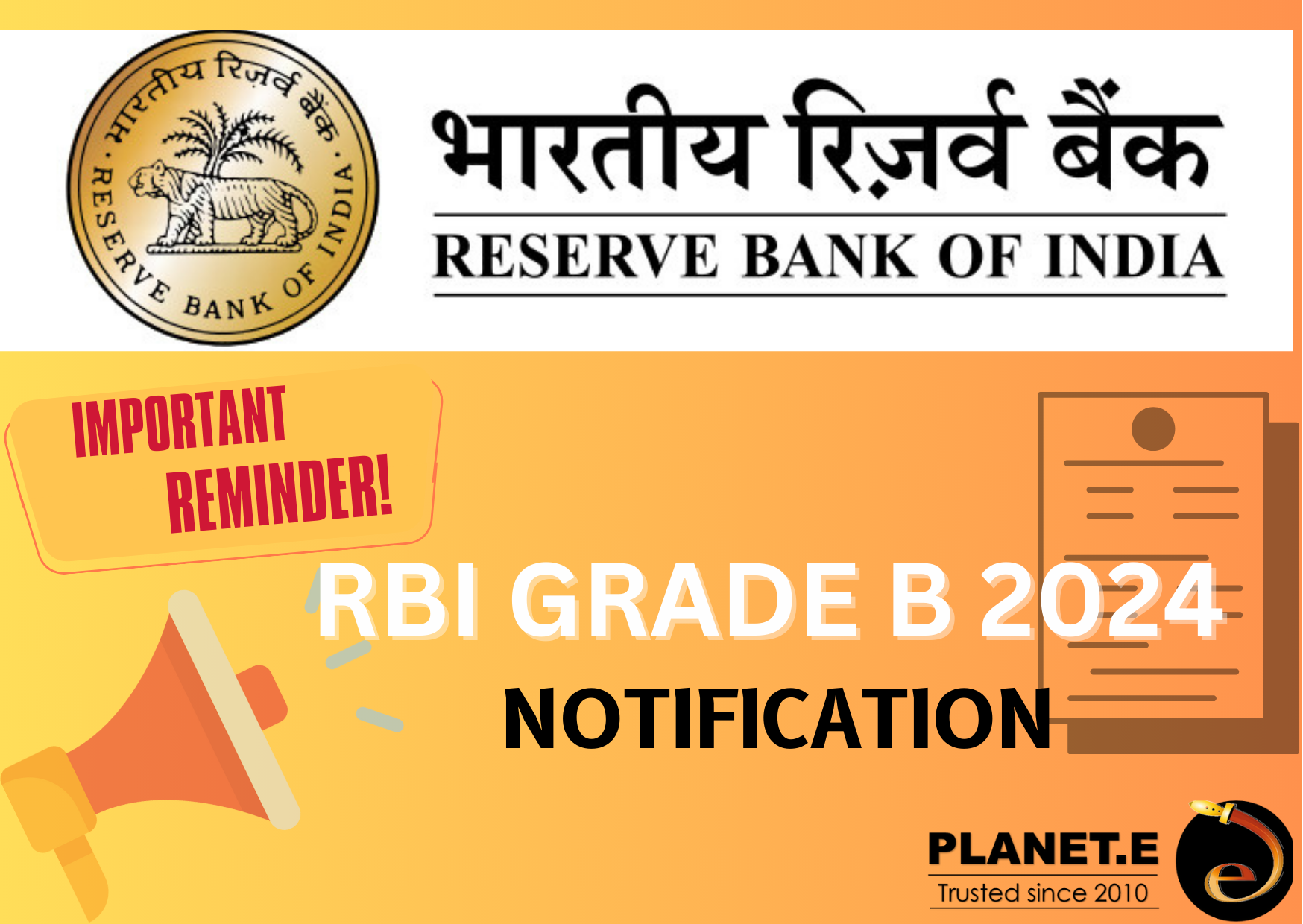 RBI Grade B 2024, Bank Class, SBI PO, IBPS PO, Thane