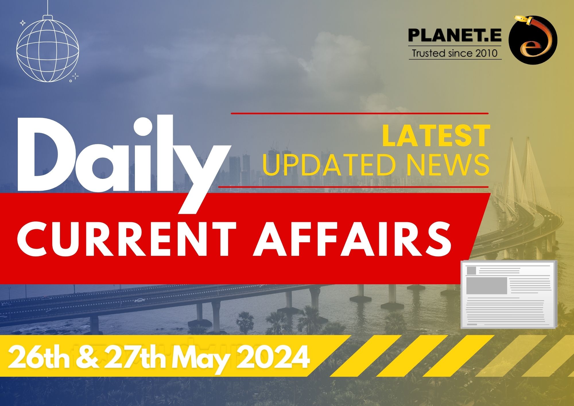 Current Affairs 26th|27th May 2024