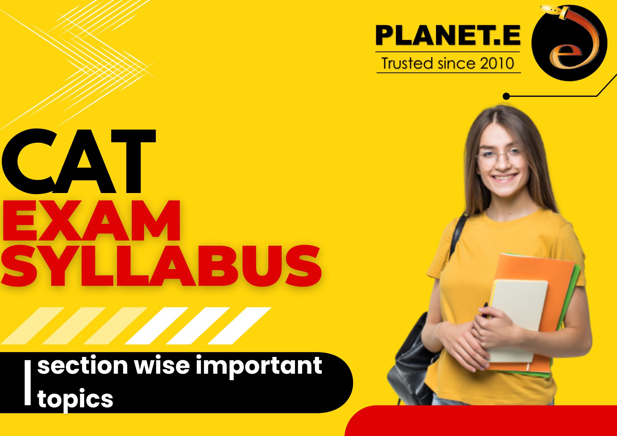 CAT Exam Syllabus 2024 ( Section wise & Important Topics) E