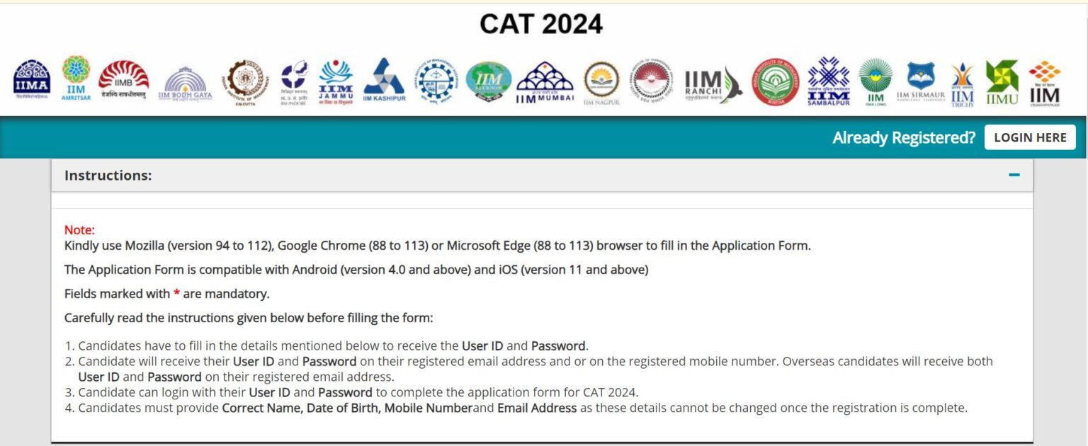 CAT 2024 Registration Guide How to Apply? E