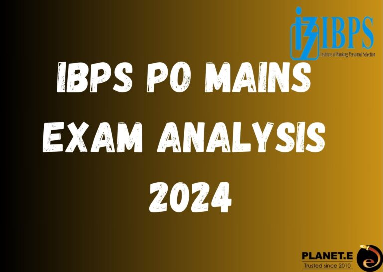 IBPS PO MAINS EXAM ANALYSIS 2024