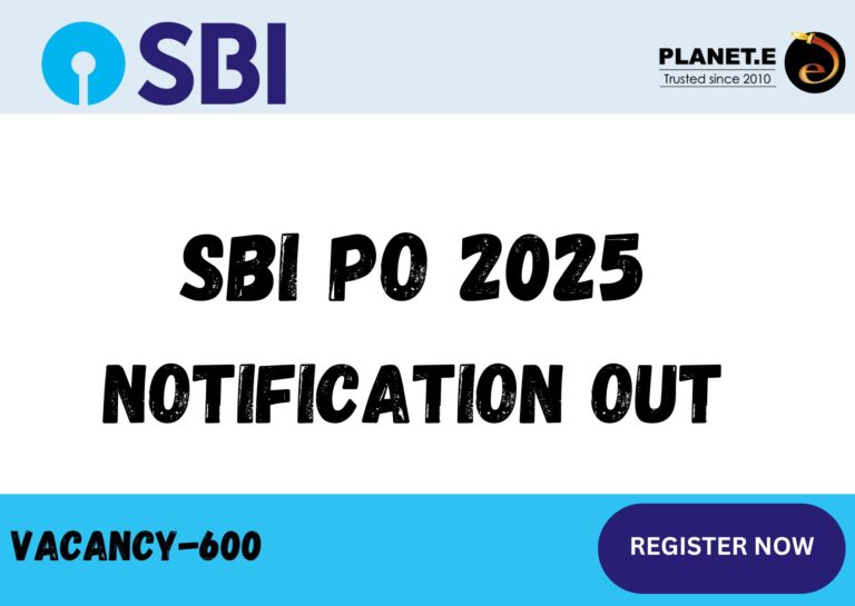 SBI PO 2025 Notification Out