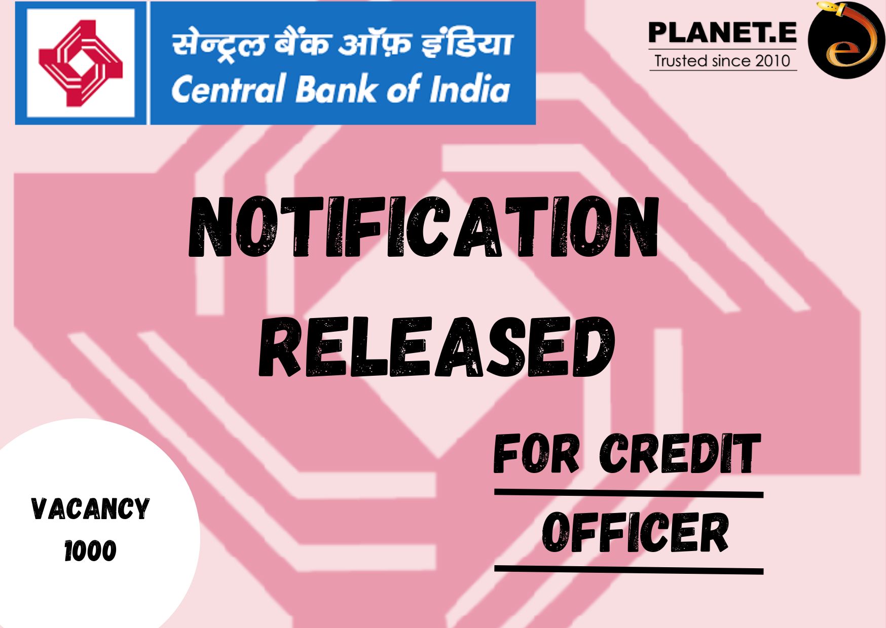 Central bank Credit Officer Recruitment 2025