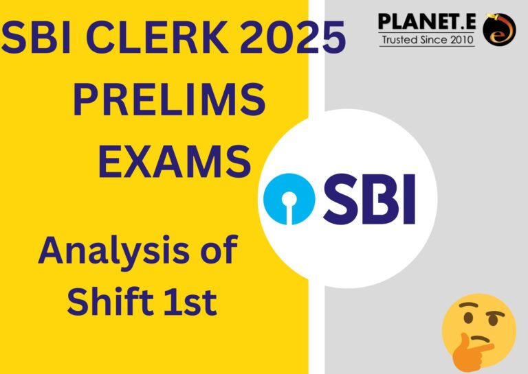 SBI Clerk Prelims 2025 Shift 1st Analysis