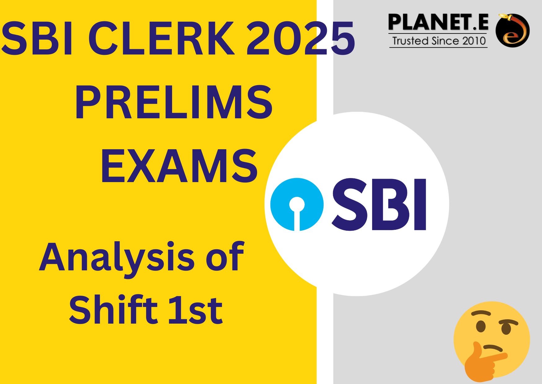 SBI Clerk Prelims 2025 Shift 1st Analysis