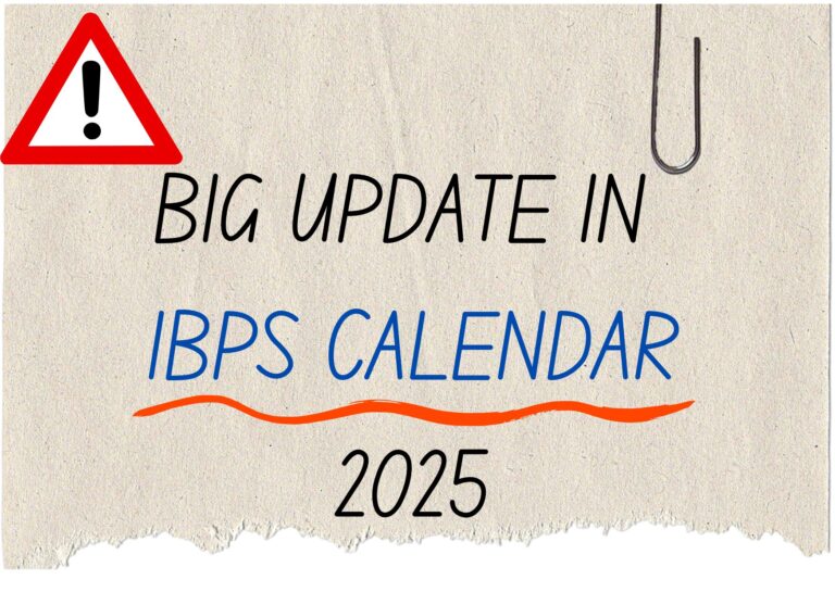 Big Update in IBPS Calendar