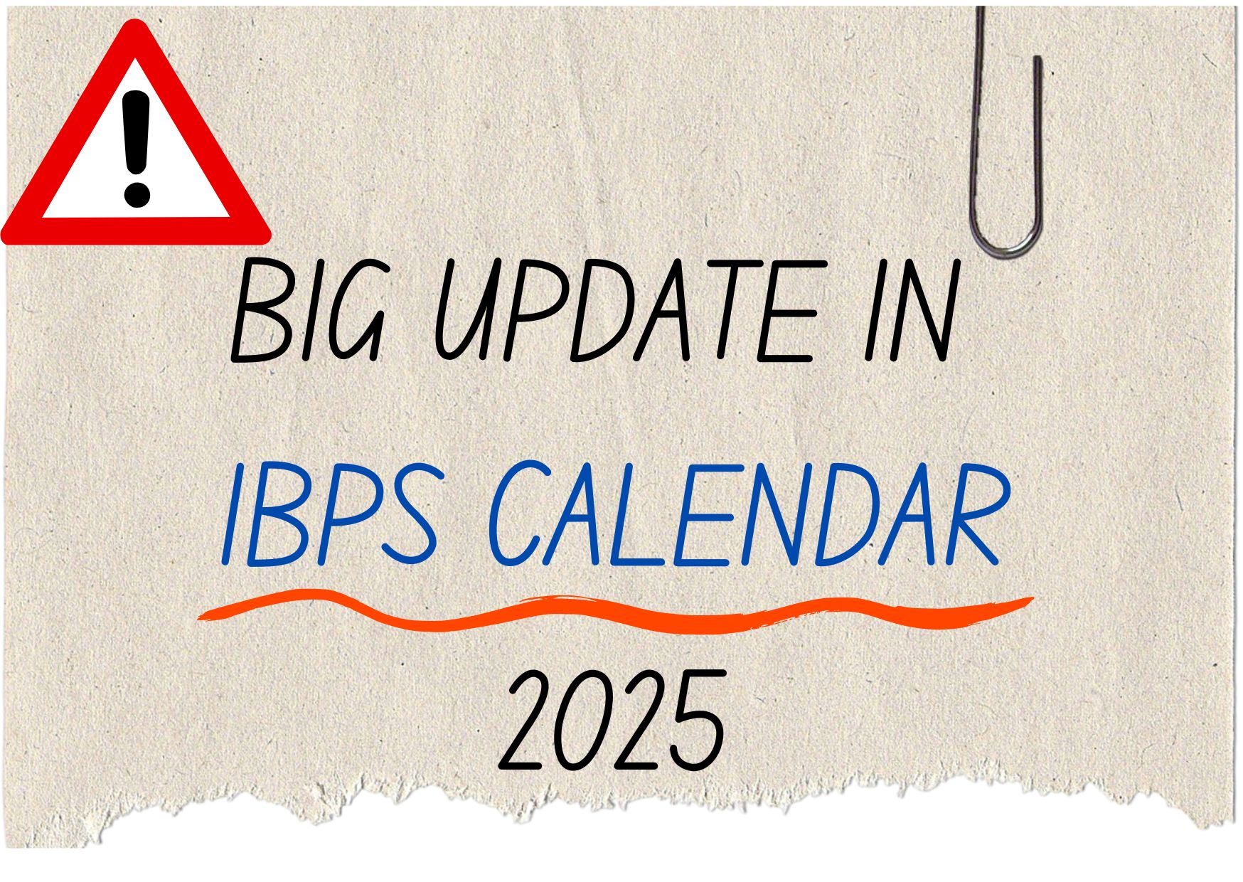 Big Update in IBPS Calendar