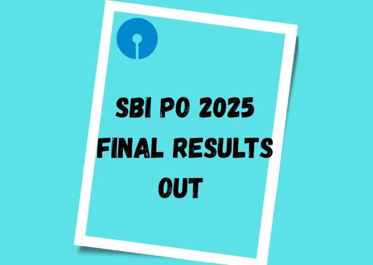 SBI PO 2025 FINAL RESULTS OUT