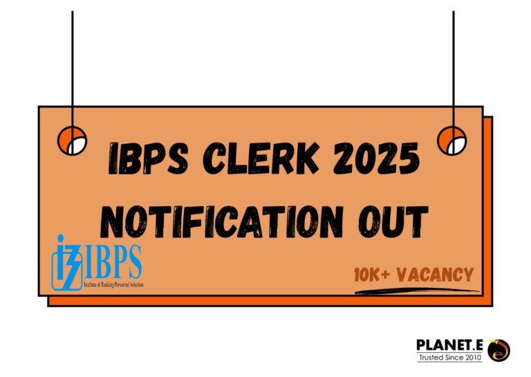 IBPS CLERK 2025 NOTIFICATION OUT