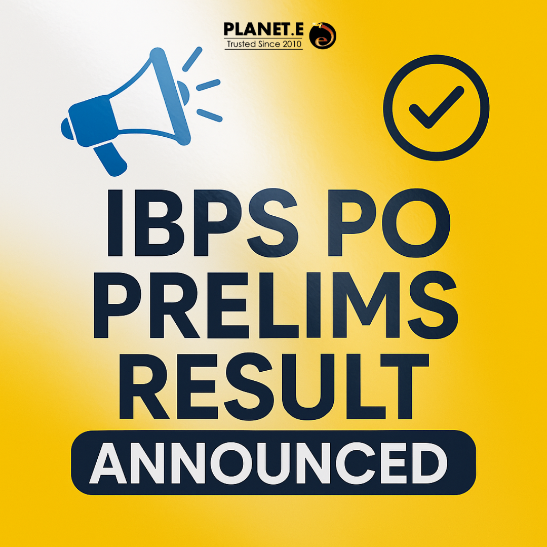 “IBPS PO Prelims Result 2025 Official Download Link – Planet E”