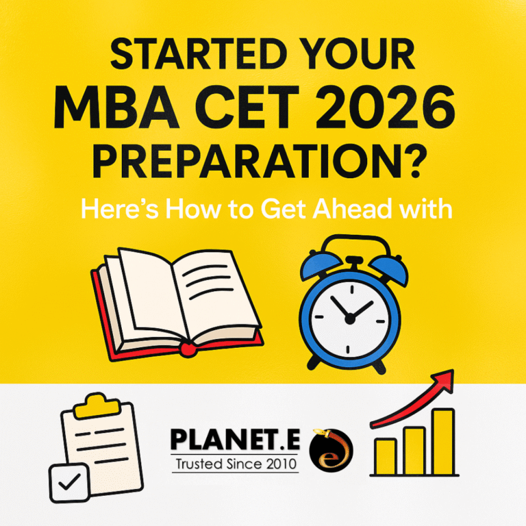 “MBA CET 2026 preparation with Planet E coaching institute”