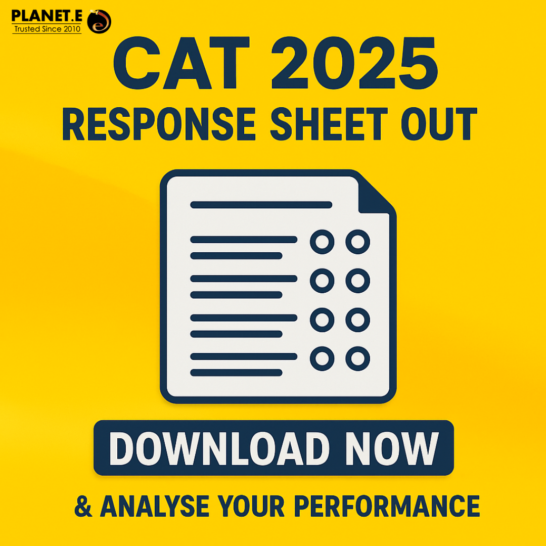 “CAT 2025 Response Sheet Download – Official Update by Planet.E”