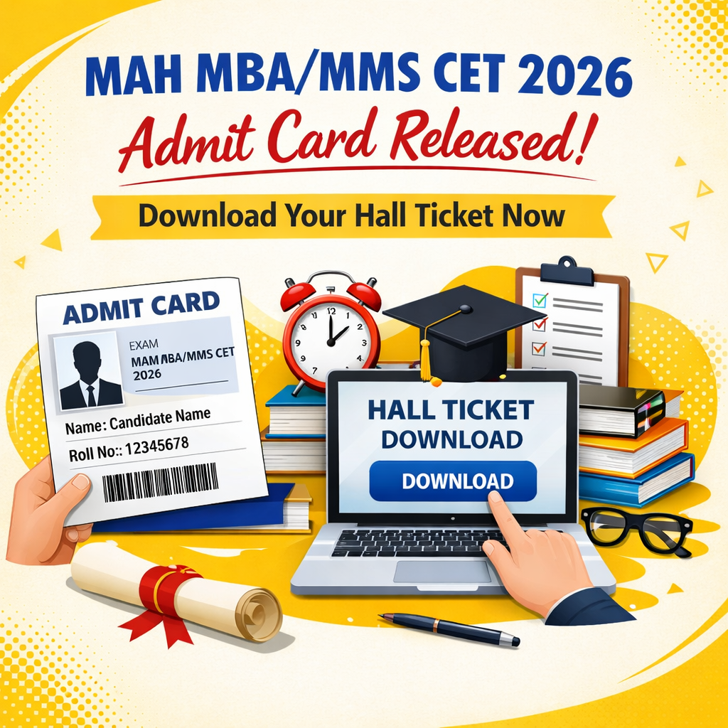MAH MBA CET 2026 hall ticket download from CET Cell website