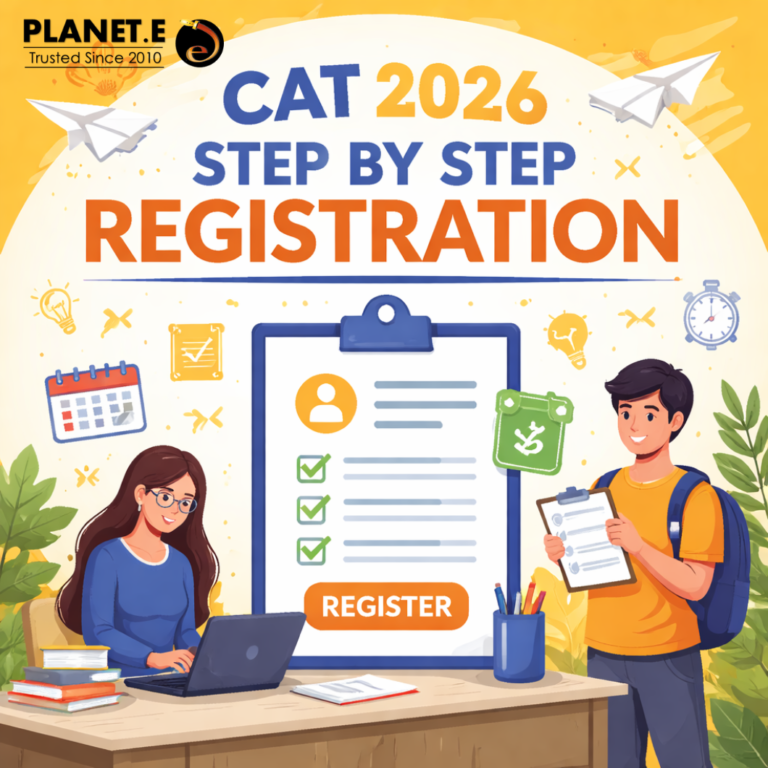 CAT Registration 2026 last date, fees and step by step process by Planet.E