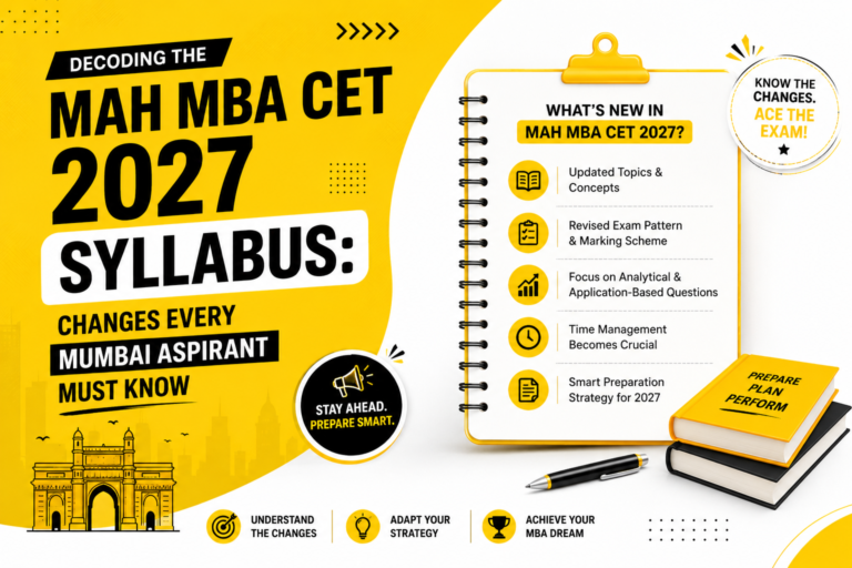 MAH MBA CET 2027 syllabus with latest exam pattern, section-wise topics, and preparation strategy